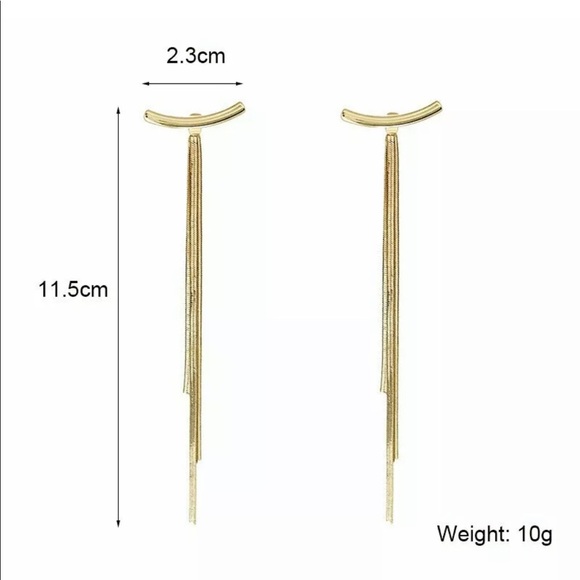 SPARKLY, SEXY & ELEGANT LONG TASSELS EARRINGS TO CALL THE ATTENTION OF EVERYONE - Picture 12 of 12